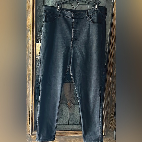 Old Navy Denim - Old Navy Rockstar Black Wash Hi-Rise Skinny Stretch Jeans